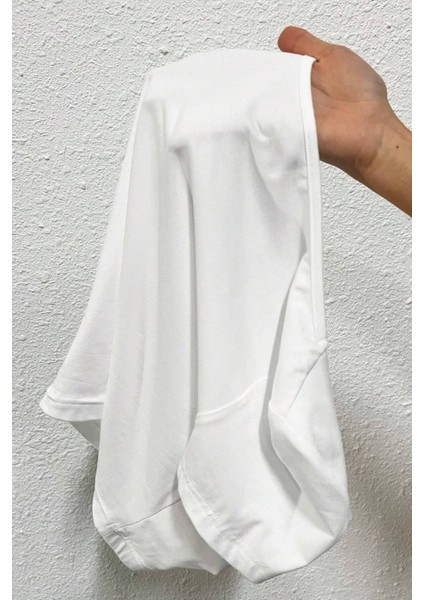 Kadın Kare Yaka Kısa Kollu Yazlık Basic Crop Tişört