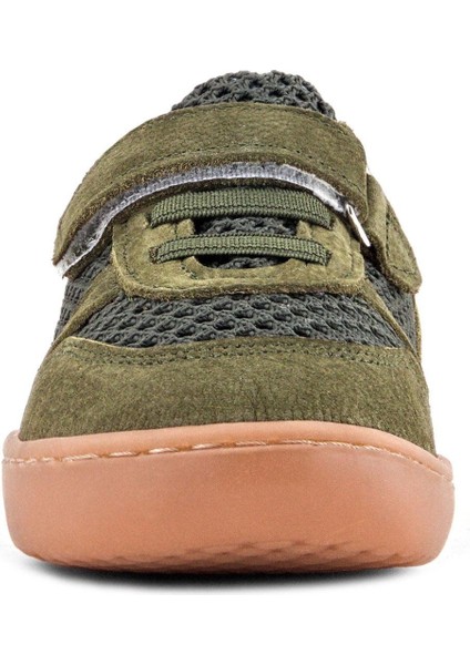 Bob Hakiki Deri Haki Yeşil Barefoot Cırtlı Lastikli Bebek Sneaker Ayakkabı modelleri