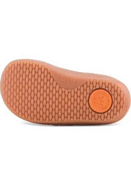 Bob Hakiki Deri Haki Yeşil Barefoot Cırtlı Lastikli Bebek Sneaker Ayakkabı