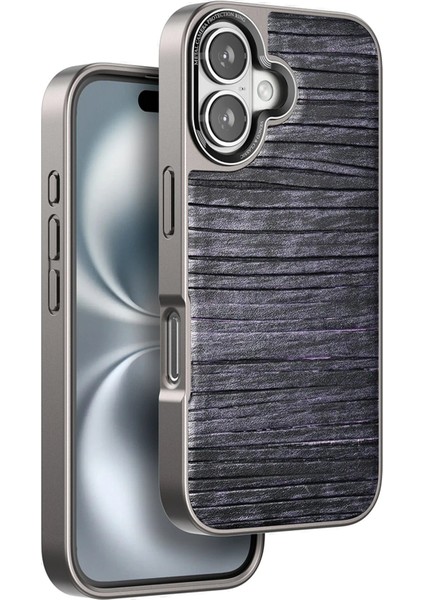 iPhone 16 Wave Kapak - Derin MOR-(5796)