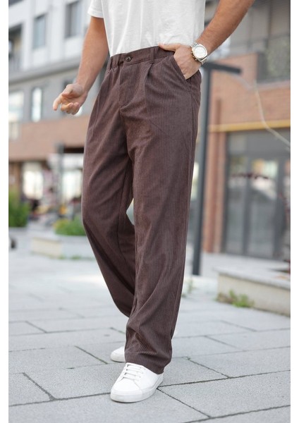 Erkek Kadife Baggy Pantolon