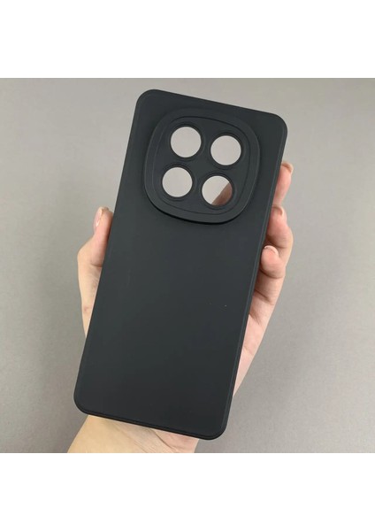 Xiaomi Note 14 Pro Plus Uyumlu Siyah Silikon Esnek Kamera Korumalı Kılıf