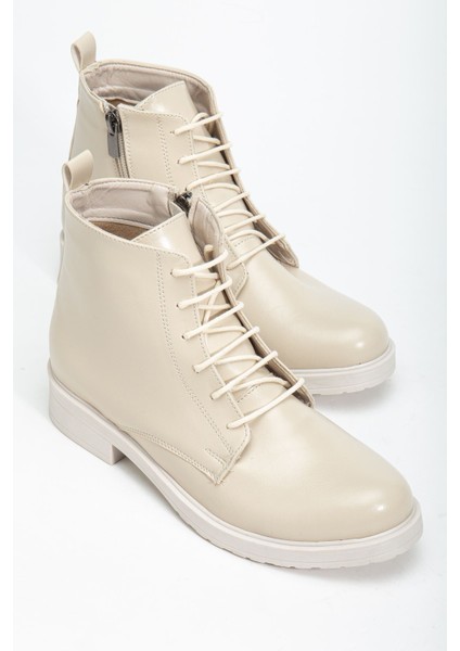 165-225 Bej Yanki Bağcıklı Fermuarlı Günlük Kadın Bot indirimleri