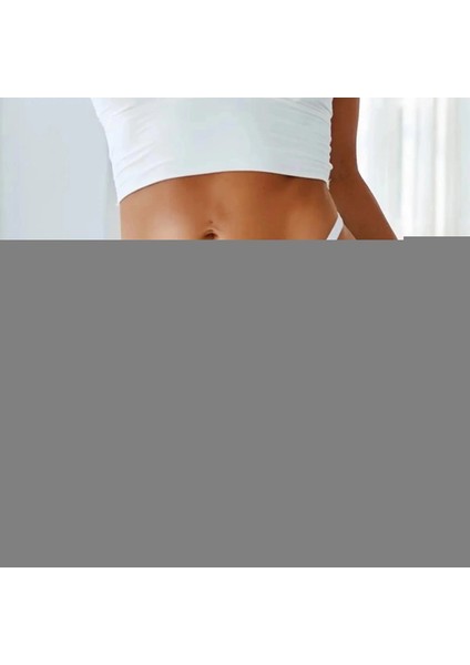 Dodes Büyük Beden Fantazi Beyaz Dantelli Kadın String - Tanga TG278617-B