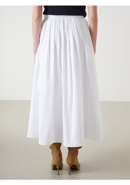 Yeni Sezon Beli Lastikli Saten Kadın Pileli Etek indirimleri