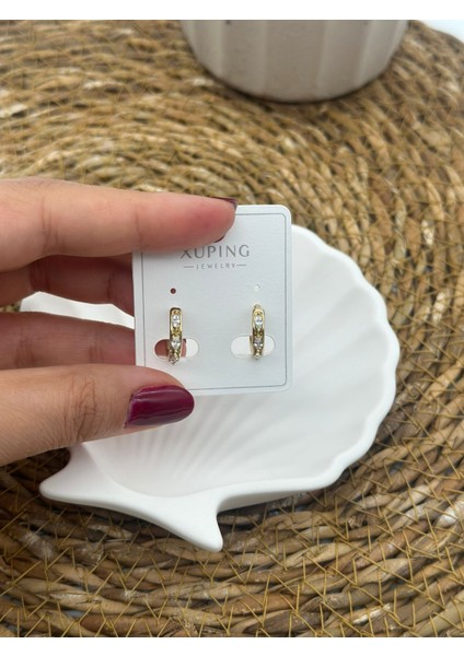 316L Çelik Mini Gold Halka Küpe fırsatları