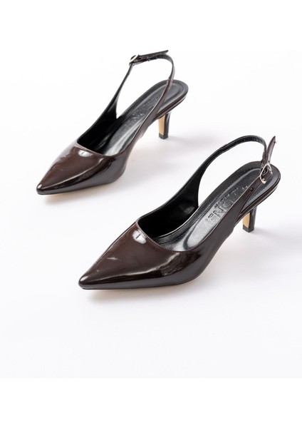 ST-1152 Bebe Mavi Rugan Günlük 7 cm Topuklu Kadın Ayakkabı modelleri