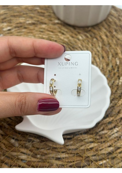 316L Çelik Mini Gold Halka Küpe