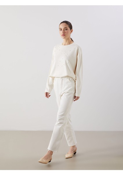 Yeni Sezon Bisiklet Yaka Taşlı Kadın Tunik fiyatları