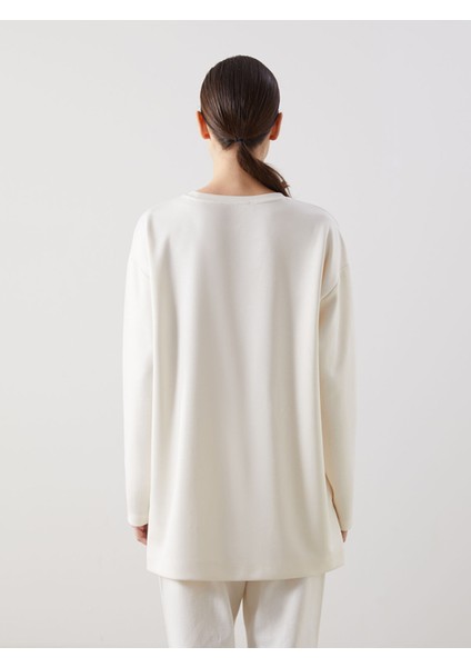 Yeni Sezon Bisiklet Yaka Taşlı Kadın Tunik fırsatları