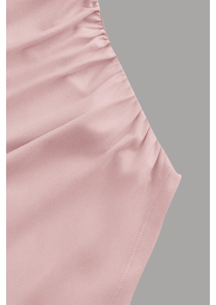 Kadın Likralı Drapeli Uzun Ispanyol Kollu Crop Bluz fırsatları