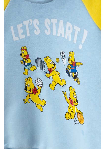 Erkek Çocuk Baskılı Sweatshirt Sarı SW306 fiyatları