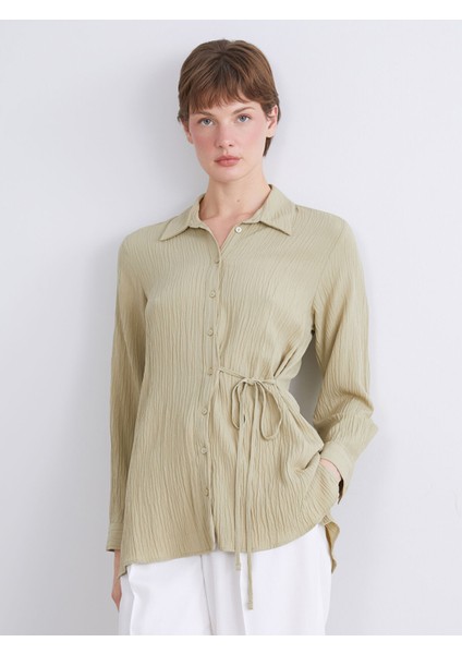 Yeni Sezon Dokulu Kadın Gömlek Tunik