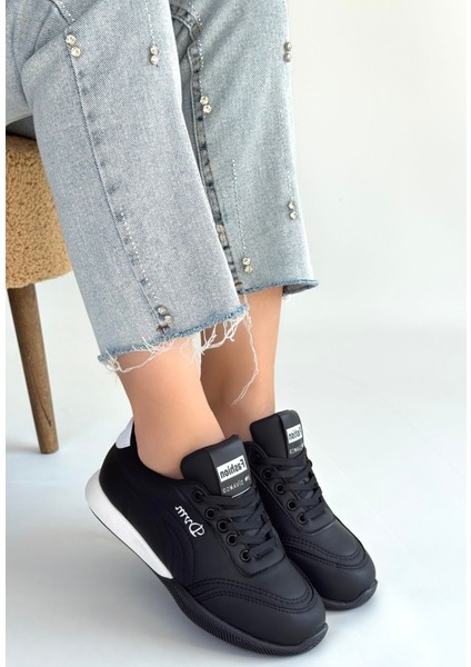 Tawen Siyah Cilt Bağcıklı Spor Ayakkabı - Lisinya fiyatları