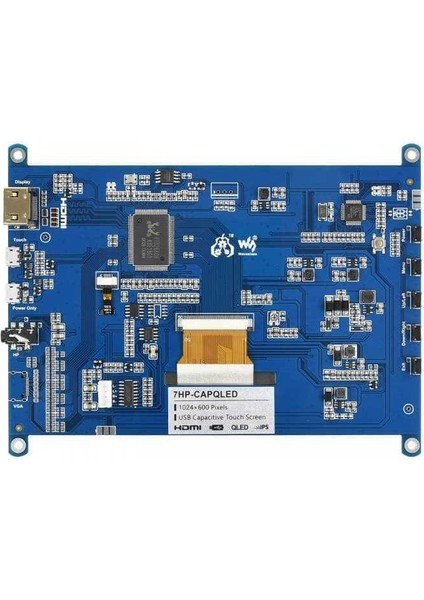 7inç Kapasitif Dokunmatik QLED Quantum Dot Ekran Modülü - 1024×600 Piksel - G+G Sertleştirilmiş Cam Panel fırsatları