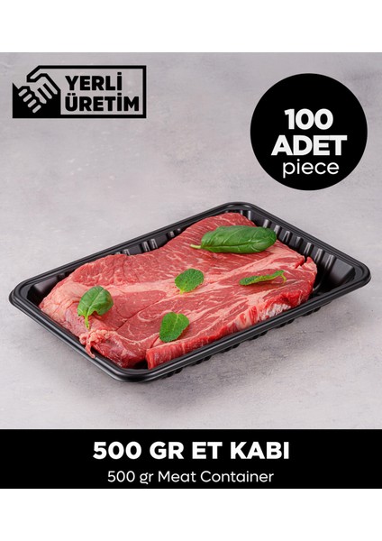 500 gr Et Kabı 100 Adet