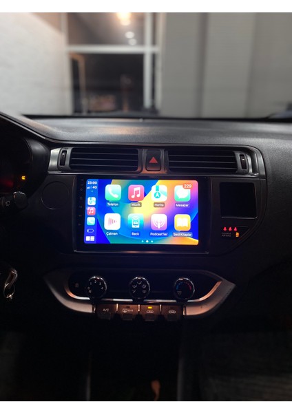Kıa Rıo 2012-14 9" Uyumlu Android Multimedia Gerçek 4/64 Kablosuz Carplay Geri Görüş Kameralı fiyatları