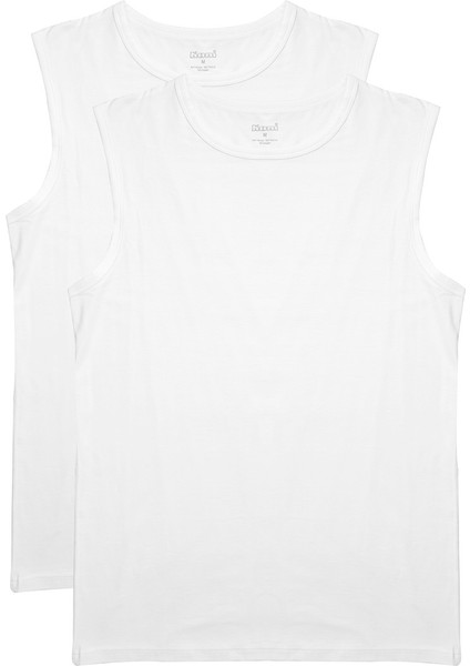 Nick Erkek Bisiklet Yaka Sıfır Kollu Pamuklu 2'li Atlet Set indirimleri