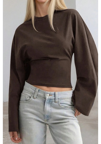 Kadın Uzun Kollu Belden Oturtmalı Bluz fırsatları