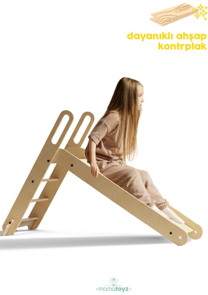 Slide Me Ahşap Portatif ve Katlanır Kaydırak Yeni Versiyonu modelleri