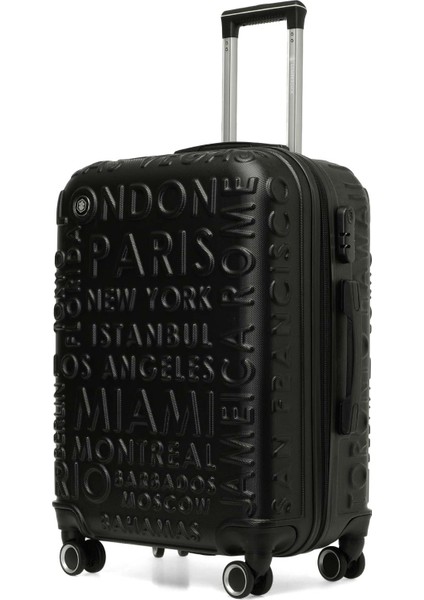 Lugano -O Abs 5pr Siyah Unisex Orta Boy Valiz fiyatları