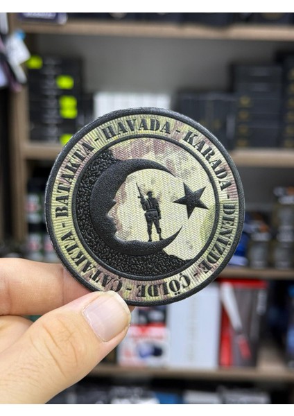 3D Cırtlı Taktik Arma – Atatürk Silüetli & Türk Askerli Ay Yıldız Patch Arma (Peç) | Kamuflaj Desen – Velcro Arka Yüzey fiyatları