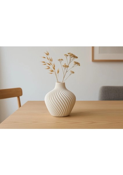 Spiral Formlu Dekoratif Vazo – Modern Ev Dekoru