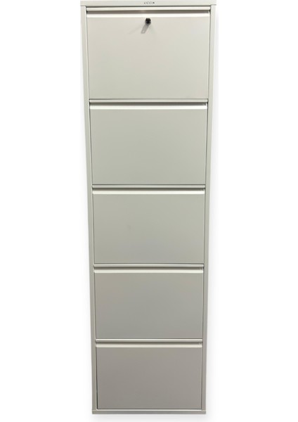 Metal Ayakkabılık 5'li Beyaz Kilitli Model fiyatları