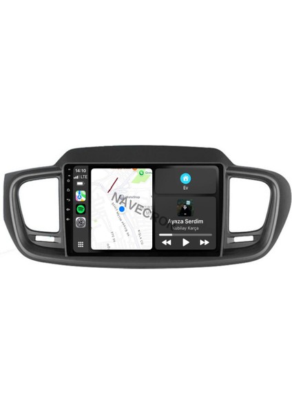 Kıa Sorento 2014-18 10" Uyumlu Android Multimedia Gerçek 4/64 Kablosuz Carplay Geri Görüş Kameralı