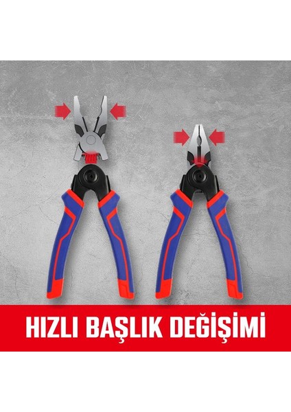 WP231144 200MM 5 In 1 Çok Fonksiyonlu Profesyonel Pense Seti fırsatları