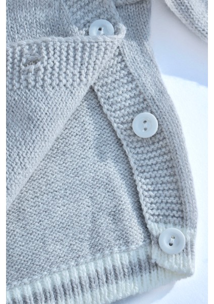 Triko Örme Yıldız Desenli Soft Dokulu Bebek Takımı