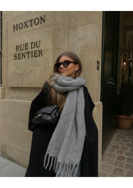 Kadın Yumuşak Dokulu Soft Atkı Omuz Şalı