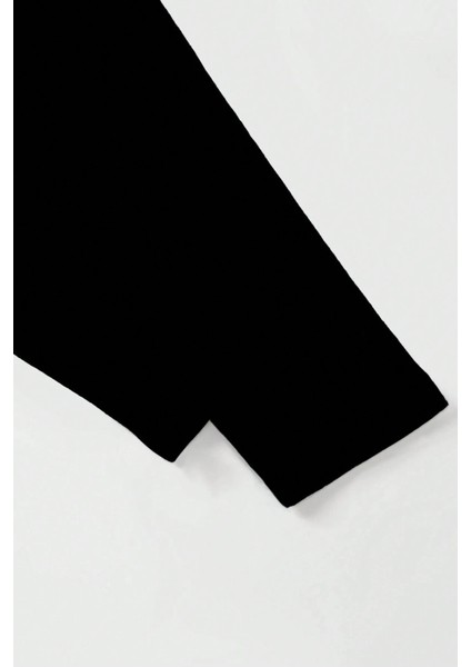 Kadın Bisiklet Yaka Basic Uzun Kollu Likralı Body