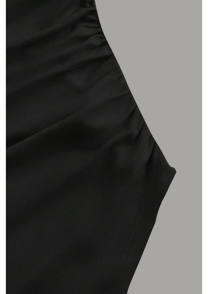 Kadın Likralı Drapeli Uzun Ispanyol Kollu Crop Bluz fırsatları