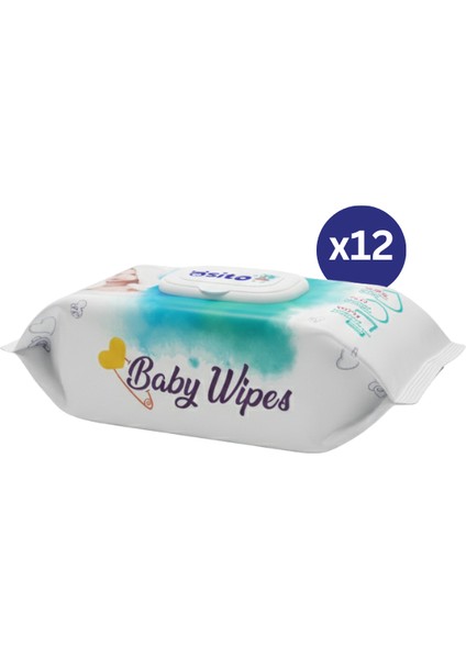 Bebek Islak Mendil (12 x 72) 864 Yaprak fiyatları