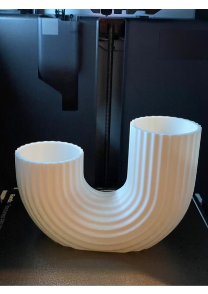 U Formlu Çift Ağızlı Dekoratif Vazo – Modern Minimalist Ev Aksesuarı indirimleri