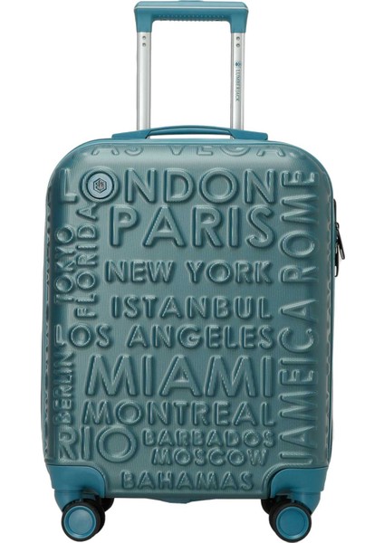 Lugano -K Abs 5pr Mavi Unisex Küçük Boy Valiz