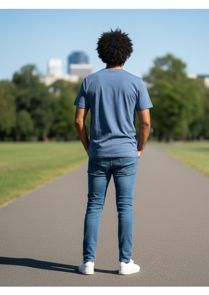 Erkek Sıfır Yaka Baskılı Tshirt modelleri