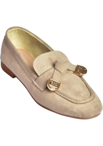 V250017402 Vizon Süet Günlük Kadın Ayakkabı