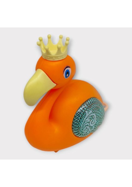 Kurmalı Işıklı Sevimli Flamingo - Turuncu (Lisinya)