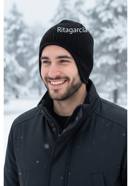 Unisex Polar Astarlı Kulaklı Bere - Rüzgar Geçirmeyen Termal Kış Beresi fırsatları