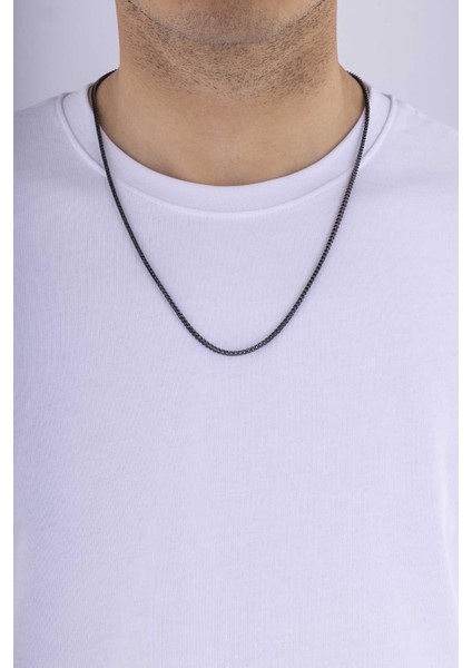 Oksitli Köşeli Kare Kesim Erkek Çelik Zincir