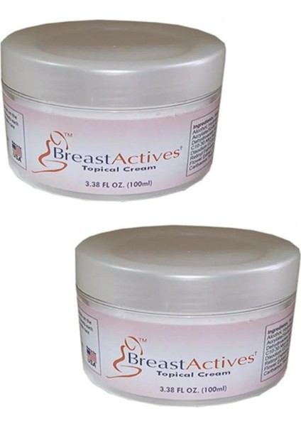 Breast Actives Kadınlara Özel Göğüs Dolgunlaştırma Kremi 100 ml 2 Adet