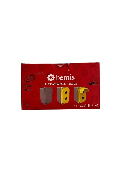 BT4-2001-0007 2’li Alüminyum Buton Kutusu 80X130X73