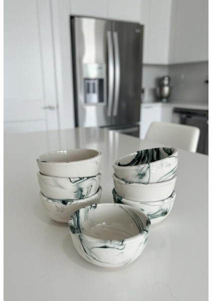 6 Lı Sade Çerezlik Kase