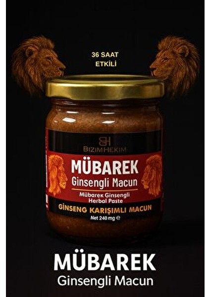 Bizim Hekim Ginsengli Aslan Enerji Macunu 240 gr 36 Saat Etkili Doğal ve Katkısız fiyatları
