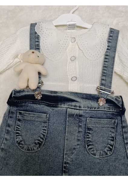 Kız Çocuk Ayıcık Hediyeli Kot Jile fiyatları