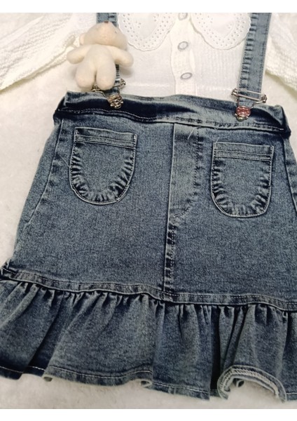 Kız Çocuk Ayıcık Hediyeli Kot Jile modelleri