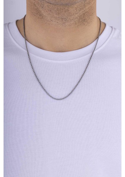 Geçmeli Top Zincir Erkek Çelik Zincir