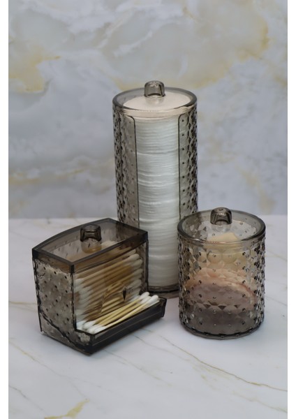 Inci Desen 3'lü Set Organizer Antrasit Rengi fiyatları